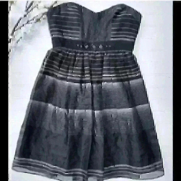 BCBGMaxAzria Dresses & Skirts - BCBGMAXAZIRA Black Cotton/Silk Beaded Party Dress